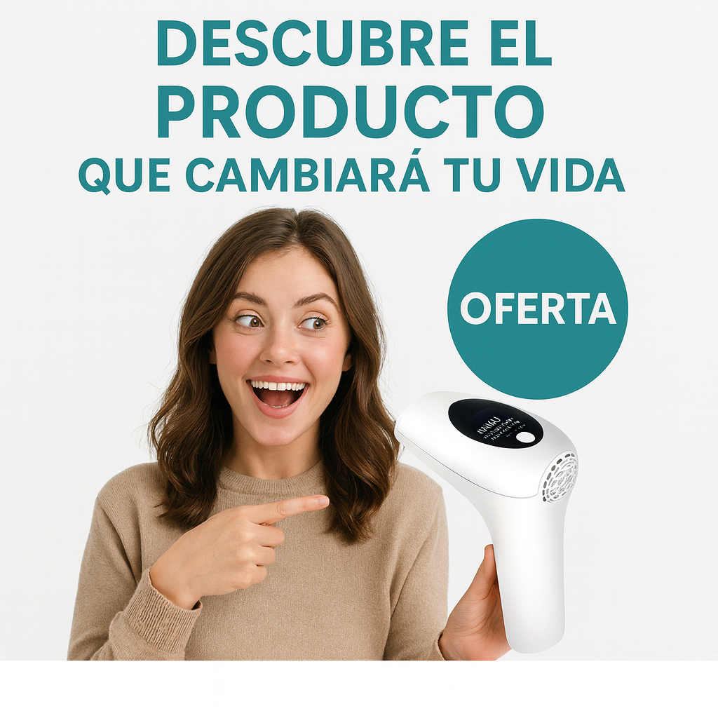 ADIOS VELLOS PARA SIEMPRE! Depiladora Permanete Laser LPI para Hombre y Mujeres