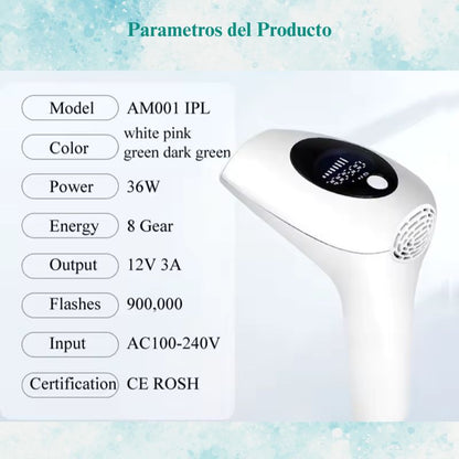 ADIOS VELLOS PARA SIEMPRE! Depiladora Permanete Laser LPI para Hombre y Mujeres